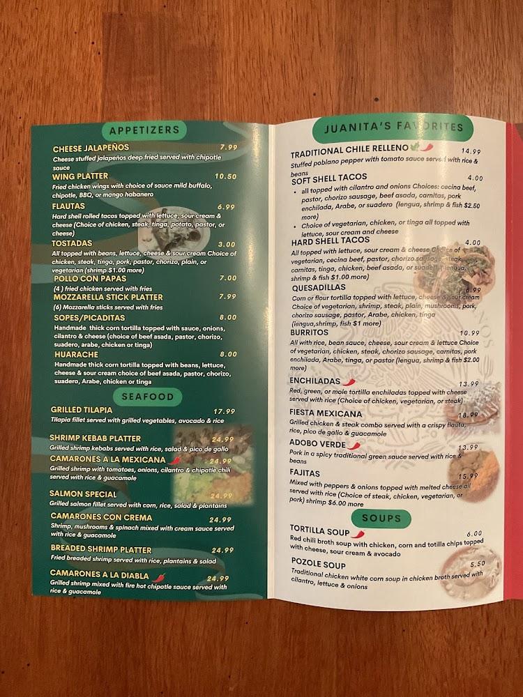 Juanita's Mexican Cuisine Menu image 4